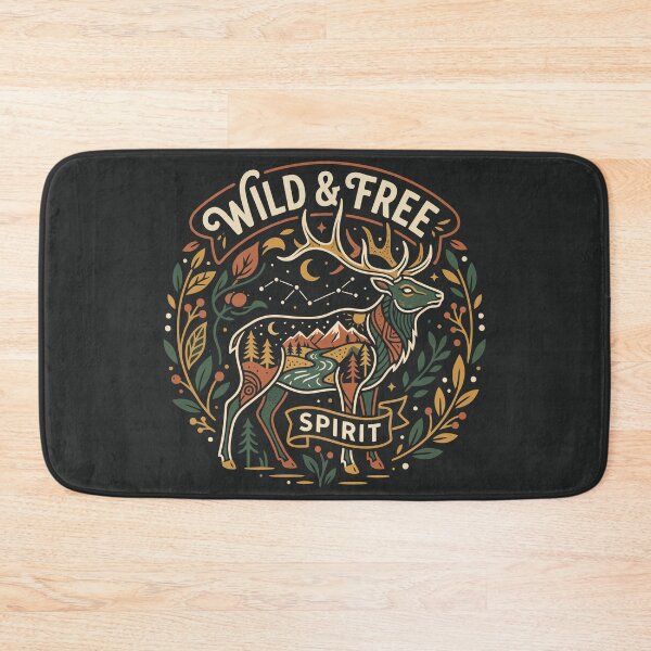 Item preview, Wild And Free Spirit Majestic Stag Mountain Landscape designed and sold by Amir Faysal.