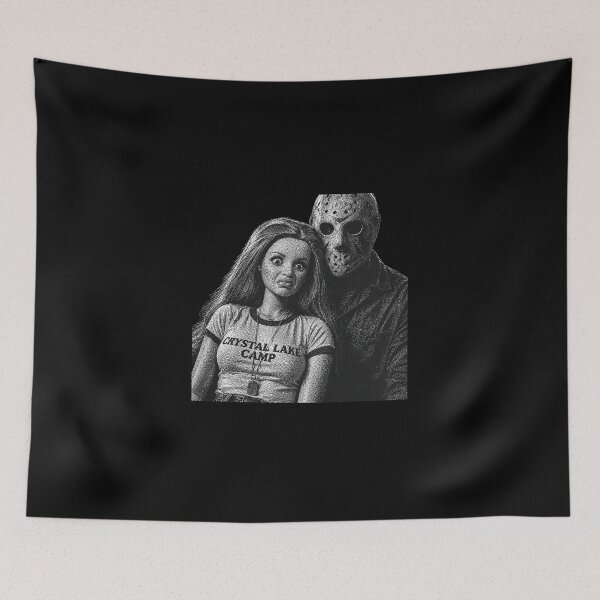 Item preview, Jason Voorhees and Doll Face Funny Horror designed and sold by GinaGrave.