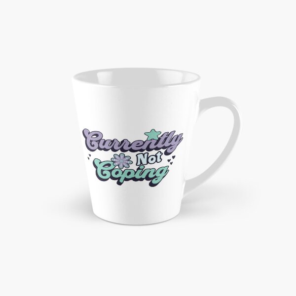 Item preview, Funny Chronic Illness Shirt Currently Not Coping Retro Typography 70s Style Chronic Illness Humor Spoonie Life Burnout Humor designed and sold by RealLifeMerchies.