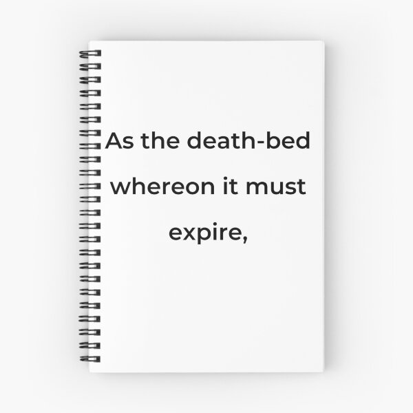 Item preview, “As the death-bed whereon it must expire,” - print black designed and sold by ariksworld.