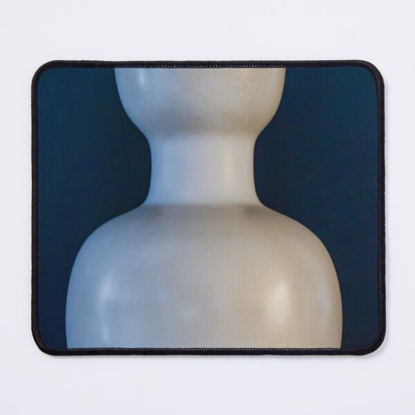 Item preview, White Ceramic Vase: Minimal Modern Home Decor Interior Still Life Design Object on Dark Background designed and sold by Nmallia.