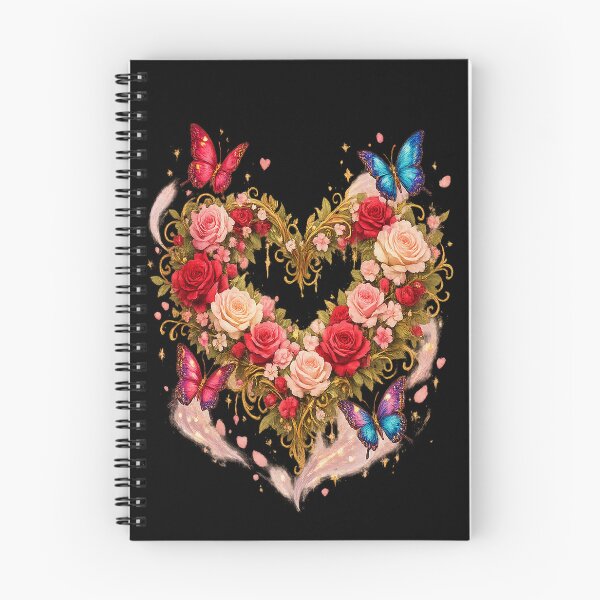 Item preview, Floral Butterfly Heart – Romantic Garden of Love designed and sold by TroviTutto.