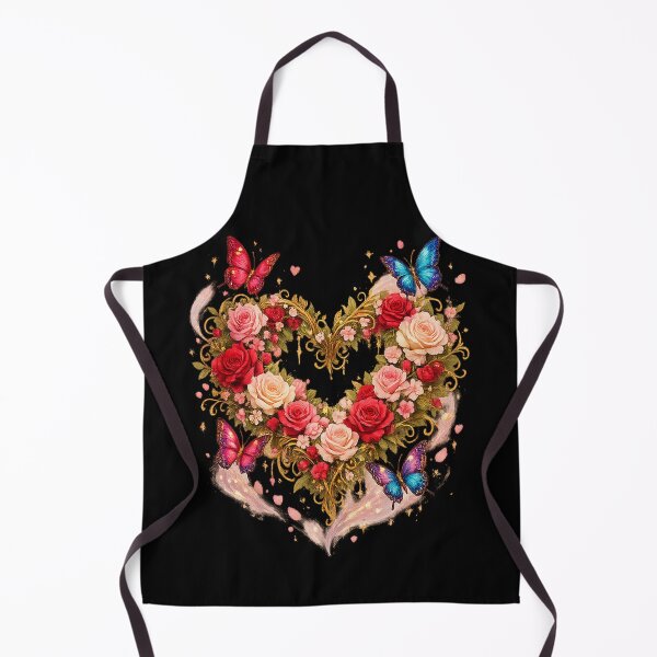 Item preview, Floral Butterfly Heart – Romantic Garden of Love designed and sold by TroviTutto.