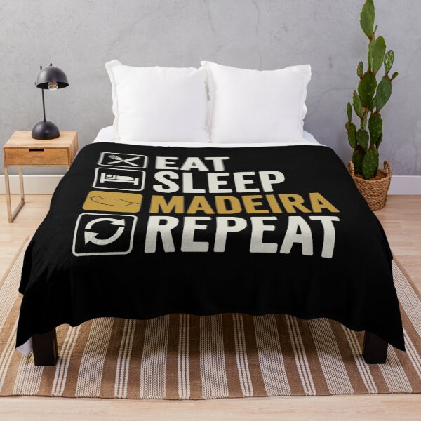 Item preview, Essen Schlafen Madeira Repeat T-Shirt | Madeira Island Travel Vacation Graphic Gift designed and sold by Trendably.