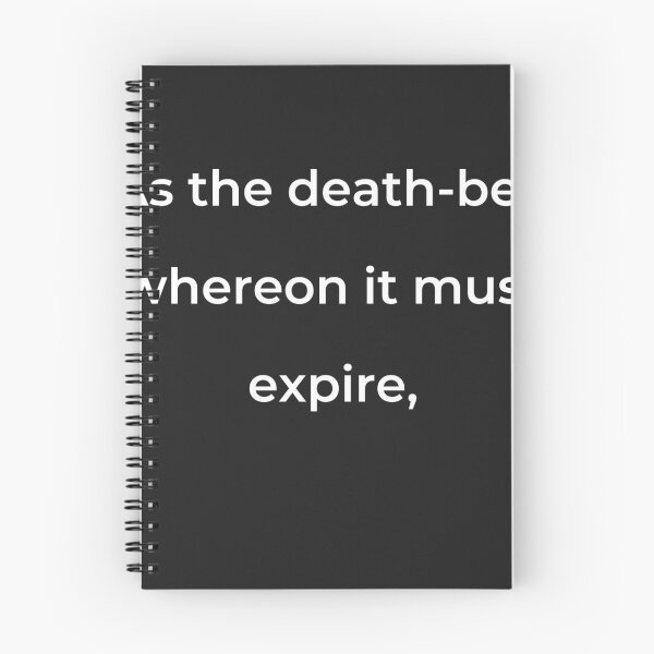 Item preview, “As the death-bed whereon it must expire,” - print white designed and sold by ariksworld.