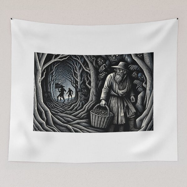 Item preview, Haunted Forest Witch Folk Horror designed and sold by NiloStudio.