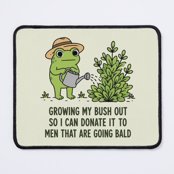 Item preview, Growing My Bush Out Funny Frog designed and sold by haloochichi.