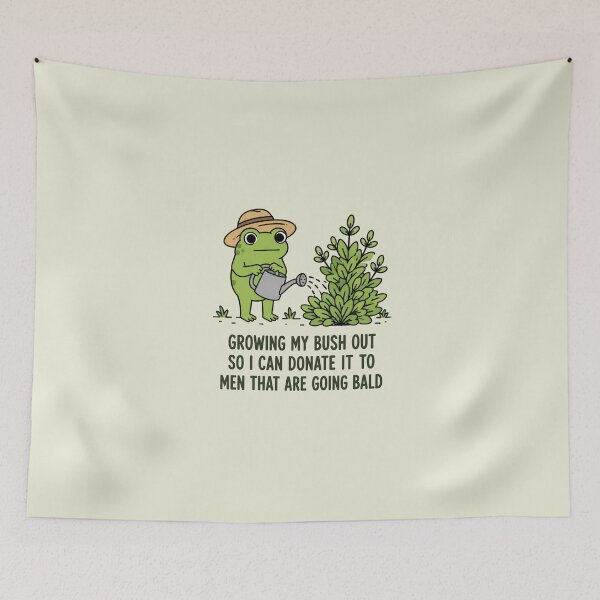 Item preview, Growing My Bush Out Funny Frog designed and sold by haloochichi.