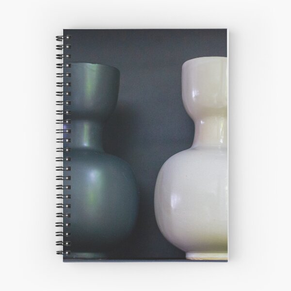 Item preview, White Ceramic Vase: Minimal Modern Home Decor Interior Still Life Design Object on Dark Background designed and sold by Nmallia.