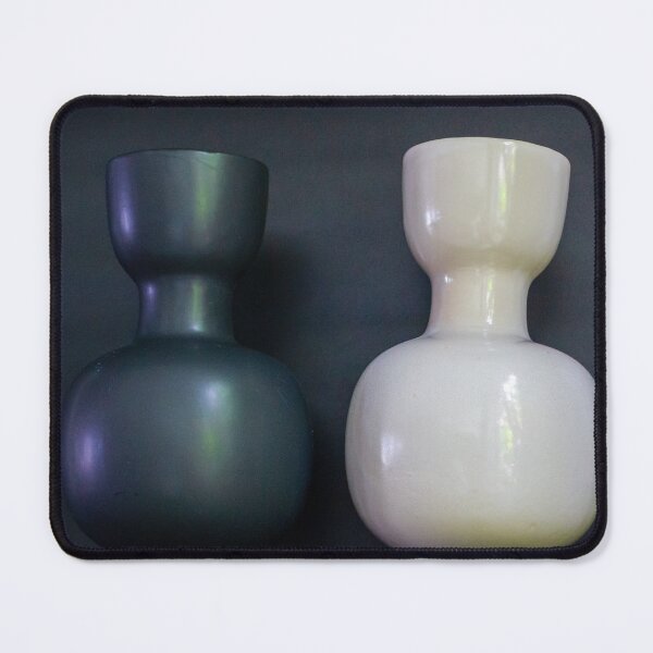 Item preview, White Ceramic Vase: Minimal Modern Home Decor Interior Still Life Design Object on Dark Background designed and sold by Nmallia.