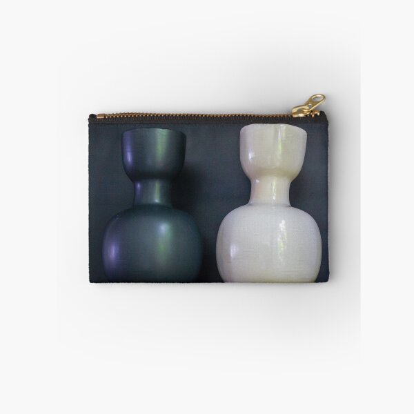Item preview, White Ceramic Vase: Minimal Modern Home Decor Interior Still Life Design Object on Dark Background designed and sold by Nmallia.