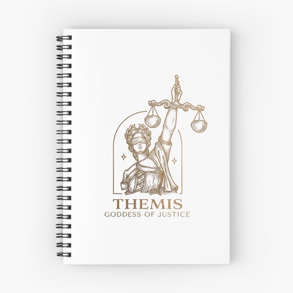 Item preview, Themis Goddess of Justice - Golden Vintage Line Art designed and sold by Shopeon Designs.