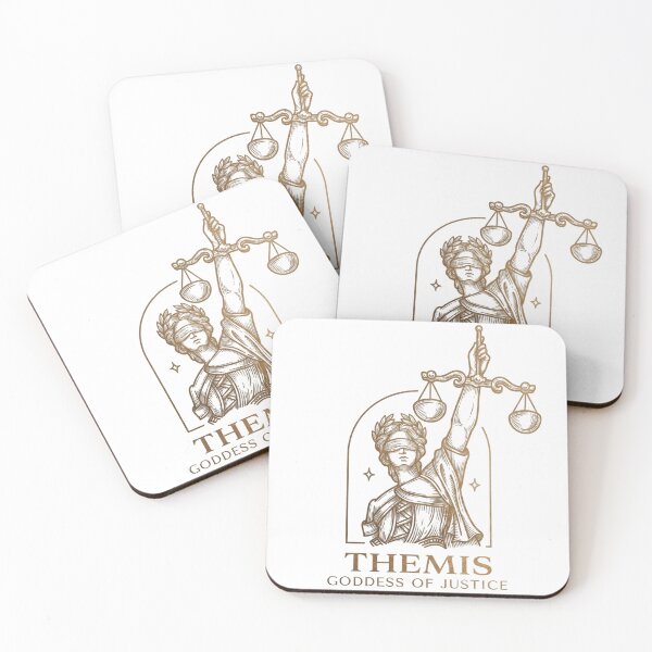 Item preview, Themis Goddess of Justice - Golden Vintage Line Art designed and sold by Shopeon Designs.