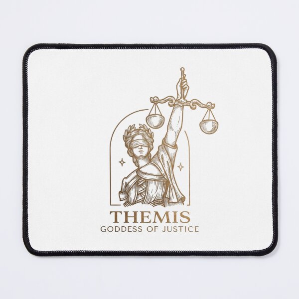 Item preview, Themis Goddess of Justice - Golden Vintage Line Art designed and sold by Shopeon Designs.