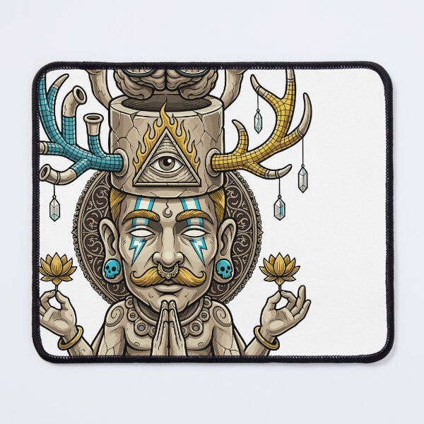 Item preview, Third Eye Crypto Shaman — Psychedelic Wisdom Totem designed and sold by Romgora.