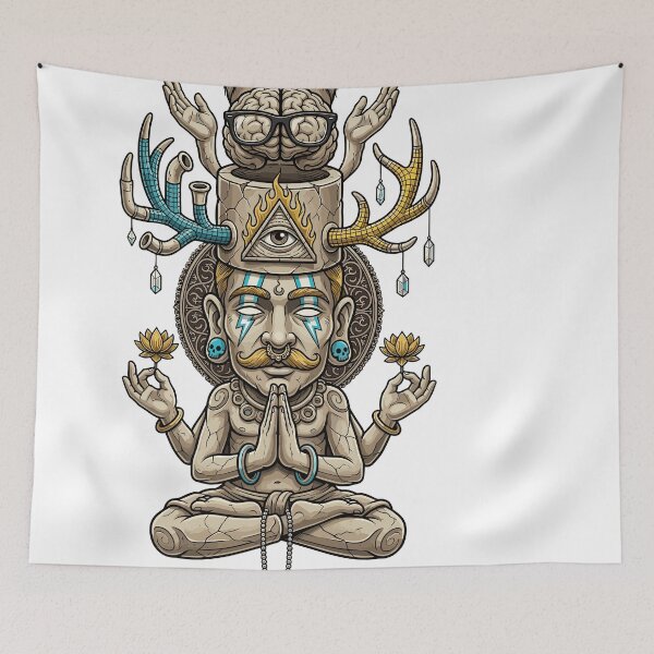 Item preview, Third Eye Crypto Shaman — Psychedelic Wisdom Totem designed and sold by Romgora.