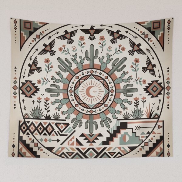Item preview, Southwestern Tribal Mandala (vintage) designed and sold by WeaveSphere.