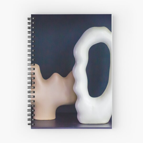 Item preview, White Ceramic Vase: Minimal Modern Home Decor Interior Still Life Design Object on Dark Background designed and sold by Nmallia.