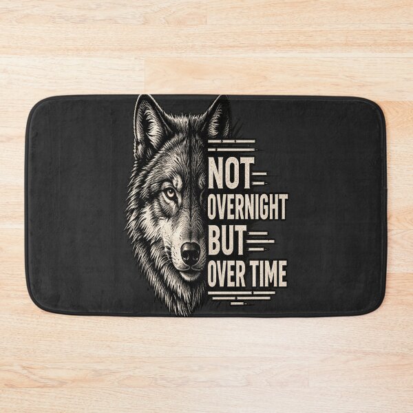 Item preview, Wolf Motivation Not Overnight But Over Time designed and sold by FABIOLA1970.
