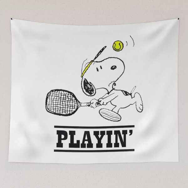 Item preview, Cartoon Dog Tennis Player Playin Sports designed and sold by Vekonn.
