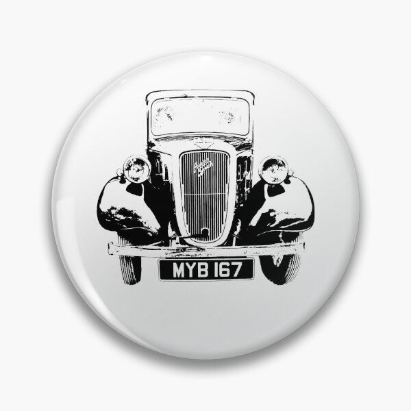 Item preview, Austin Big Seven vintage British classic car black designed and sold by soitwouldseem.