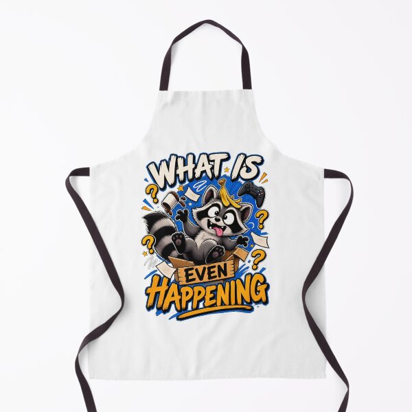 Item preview, What is Even Happening Raccoon Gamer T-Shirt – Funny Gaming Graphic Tee designed and sold by Artimax-Studio.