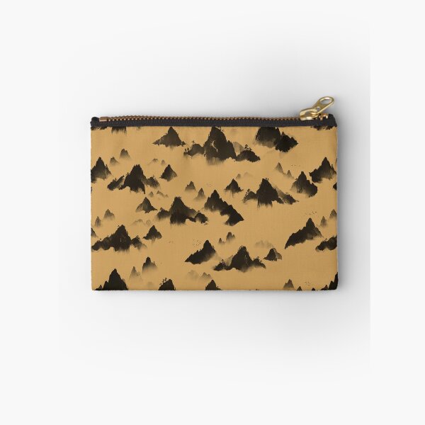 Item preview, Mystic Misty Mountains - Charcoal & Warm Golden Ochre designed and sold by Lidra Zehcnas.