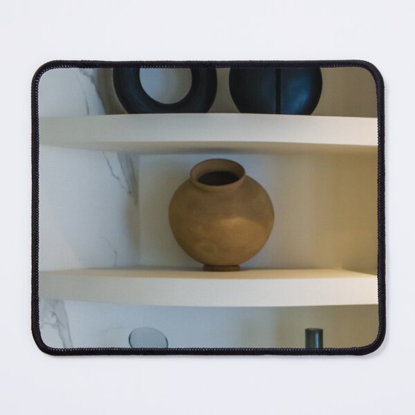Item preview, Minimalist Shelving With Decorative Vases And Modern Home Decor Accents In Neutral Interior designed and sold by Nmallia.