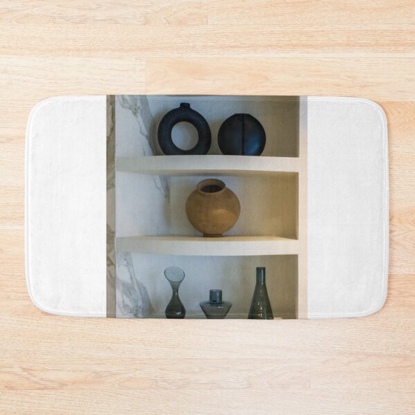 Item preview, Minimalist Shelving With Decorative Vases And Modern Home Decor Accents In Neutral Interior designed and sold by Nmallia.