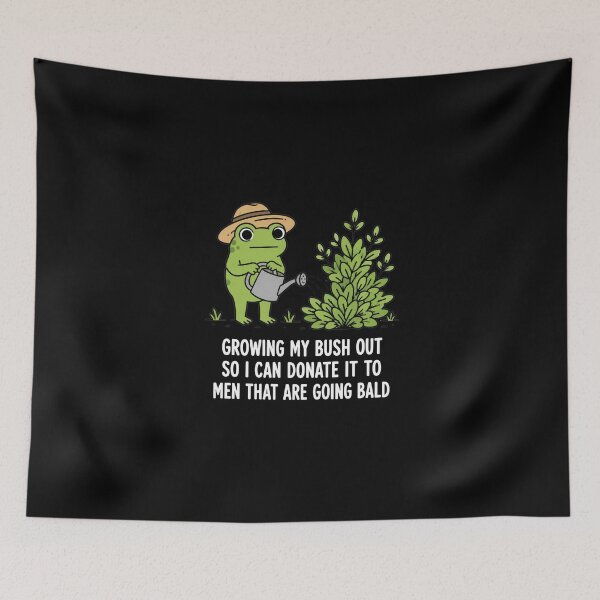 Item preview, Growing My Bush Out Funny Frog 2 designed and sold by haloochichi.