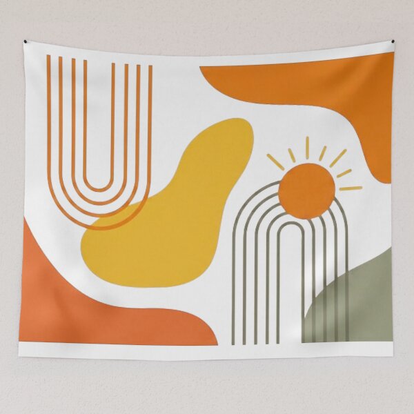 Item preview, Boho Abstract Art - Organic Terracotta Shapes designed and sold by conamor-bymel.