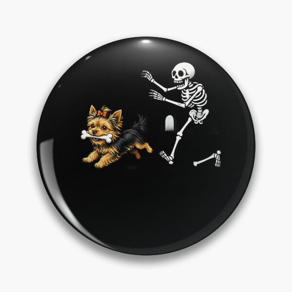 Item preview, Funny Yorkie Skeleton Halloween Dog Lover Costume designed and sold by Khescoiu.