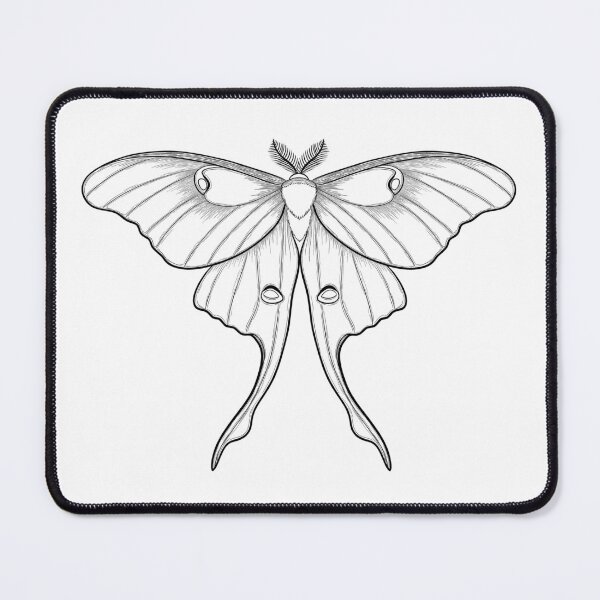 Item preview, Luna moth (linework) designed and sold by Crumb and Crow.