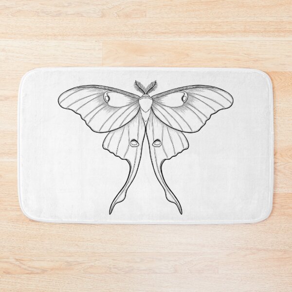Item preview, Luna moth (linework) designed and sold by Crumb and Crow.