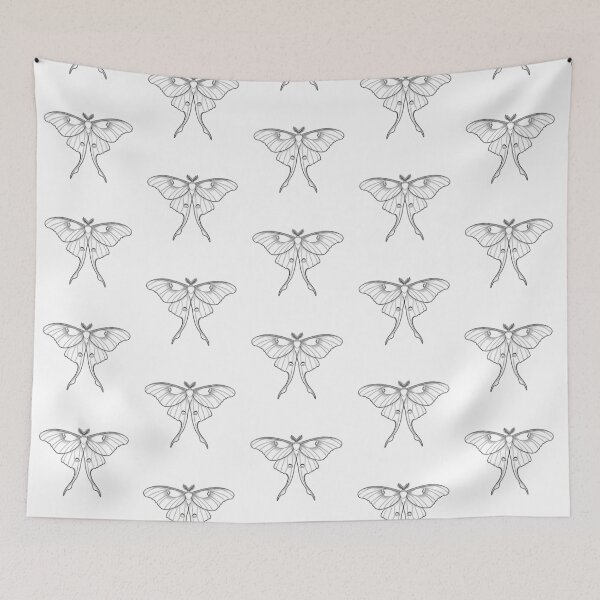 Item preview, Luna moth (linework) designed and sold by Crumb and Crow.