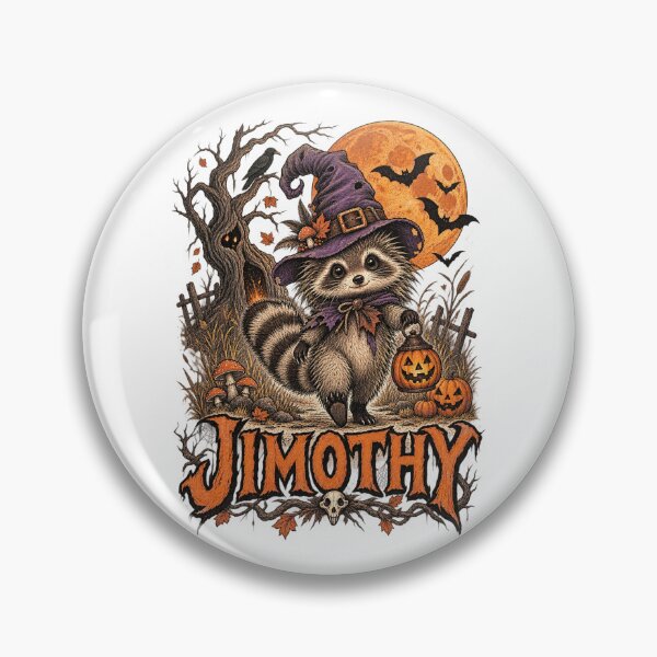Item preview, Spooky Cute Halloween Jimothy Raccoon Witch Under the Full Moon Pumpkin designed and sold by SOUFIANE1991.