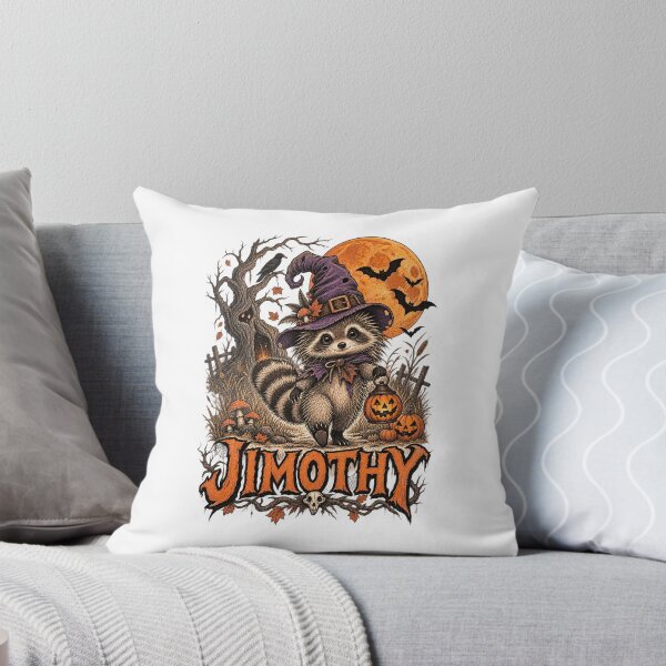Item preview, Spooky Cute Halloween Jimothy Raccoon Witch Under the Full Moon Pumpkin designed and sold by SOUFIANE1991.