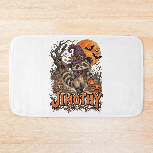 Item preview, Spooky Cute Halloween Jimothy Raccoon Witch Under the Full Moon Pumpkin designed and sold by SOUFIANE1991.