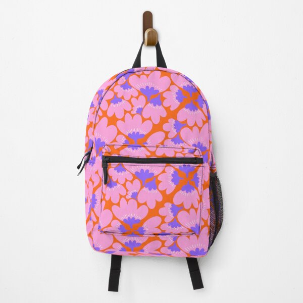 Item preview, Retro Pink Orange Floral Pattern designed and sold by jianina-alondra.
