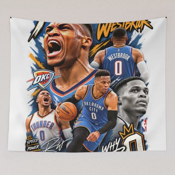 Item preview, Russell Westbrook Why Not? Basketball Legend Retro Graphic designed and sold by CatLovers Studio.