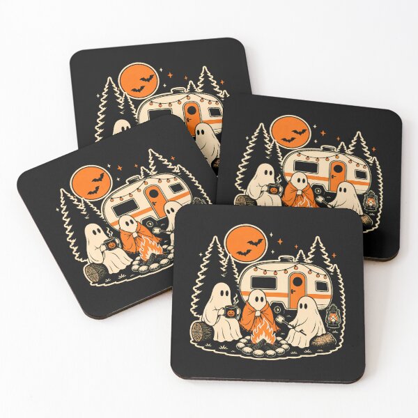 Item preview, Halloween Camping Ghost Camper Vintage Style designed and sold by Khescoiu.
