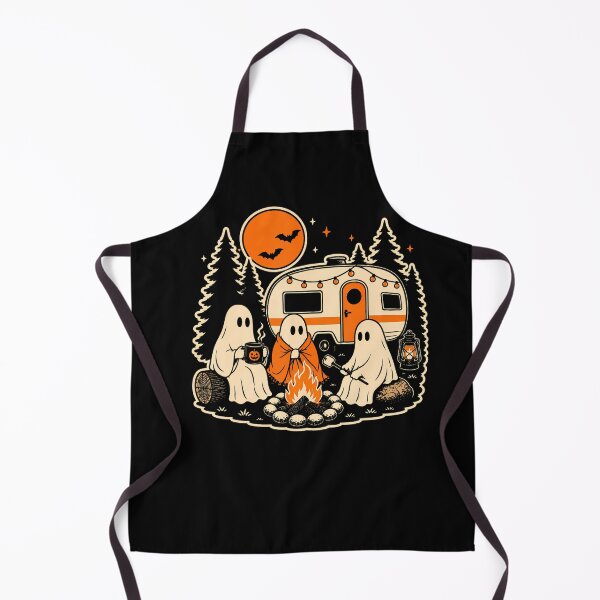 Item preview, Halloween Camping Ghost Camper Vintage Style designed and sold by Khescoiu.