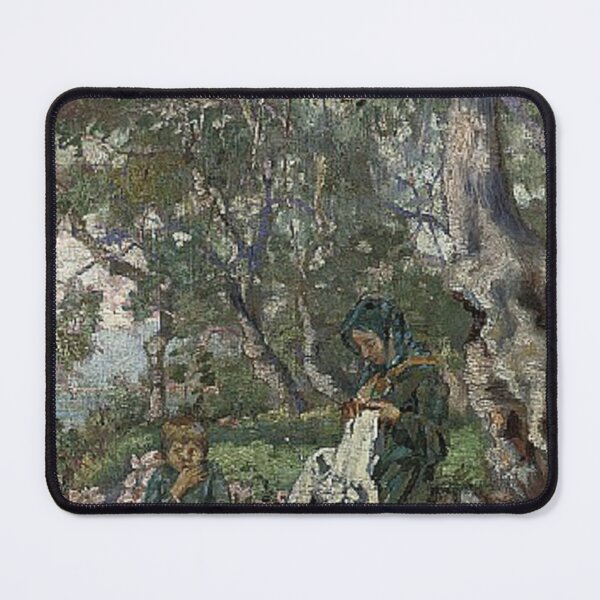 Item preview, A mother and son seated by a wall before the sea designed and sold by SharonTheFirst.