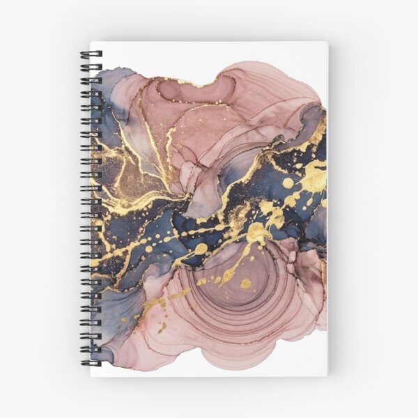 Item preview, Liquid Marble Pink and Gold - Abstract Fluid Art designed and sold by conamor-bymel.