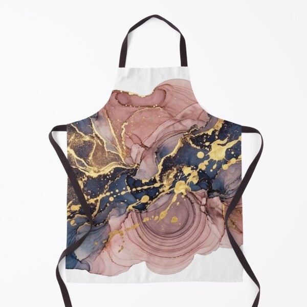 Item preview, Liquid Marble Pink and Gold - Abstract Fluid Art designed and sold by conamor-bymel.
