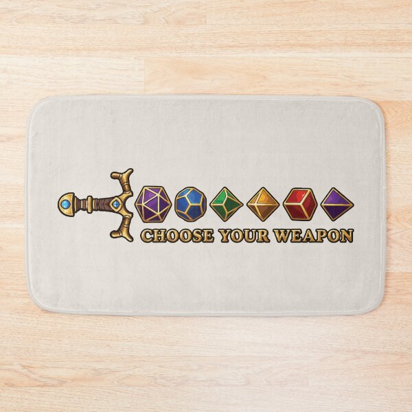 Item preview, Choose Your Weapon Polyhedral Dice Sword DND designed and sold by BrownHorse90s.