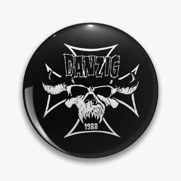 Item preview, Danzig 1988 Vintage Gothic Skull Cross designed and sold by seikiofrol.