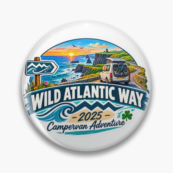 Item preview, Campervan Ireland Atlantic Way 2025 designed and sold by REAL IRISH GIFTS.