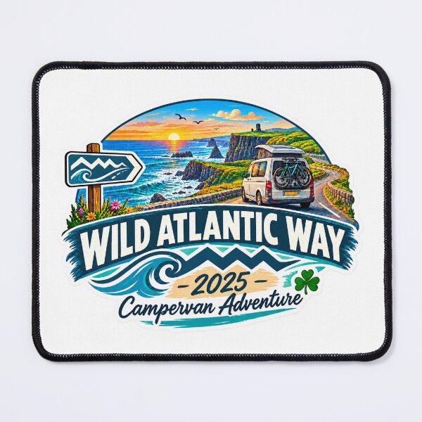 Item preview, Campervan Ireland Atlantic Way 2025 designed and sold by REAL IRISH GIFTS.