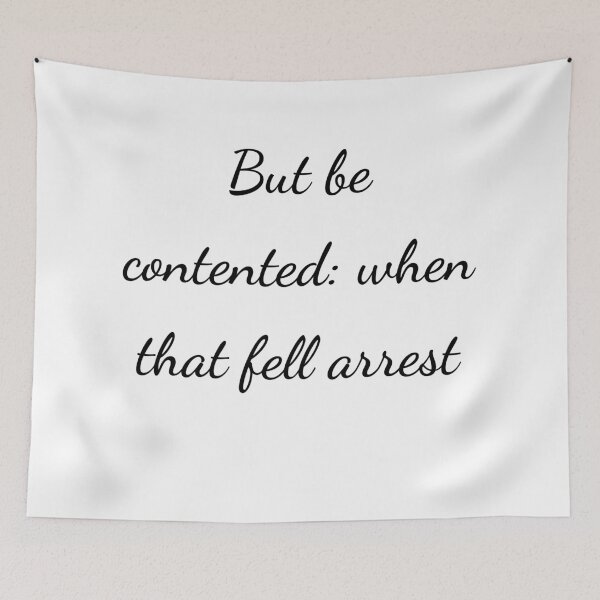 Item preview, “But be contented: when that fell arrest” - handwriting black designed and sold by ariksworld.